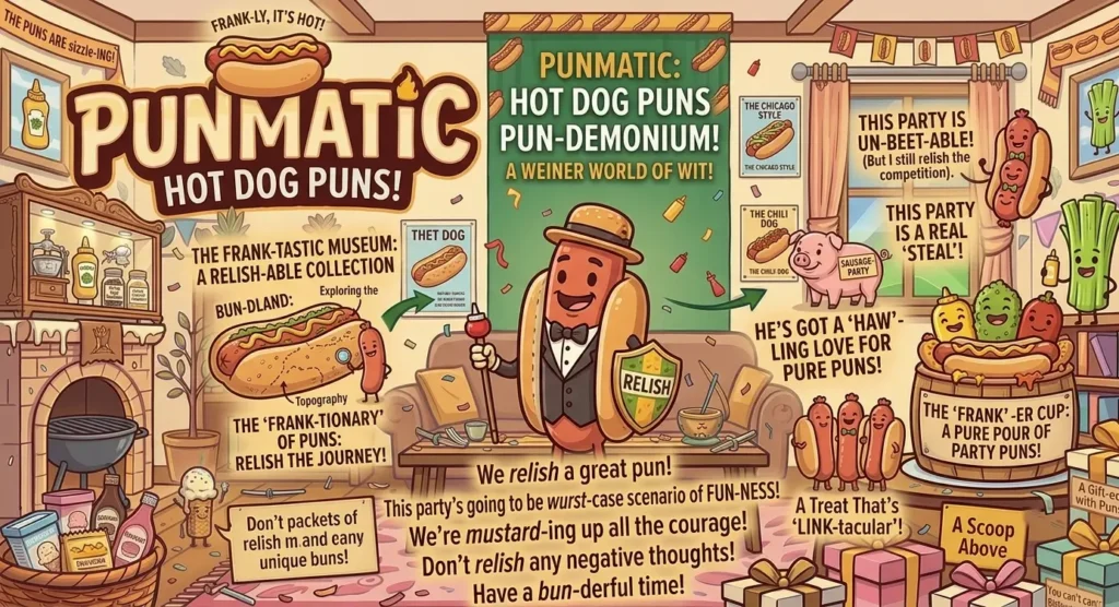 hot dog puns