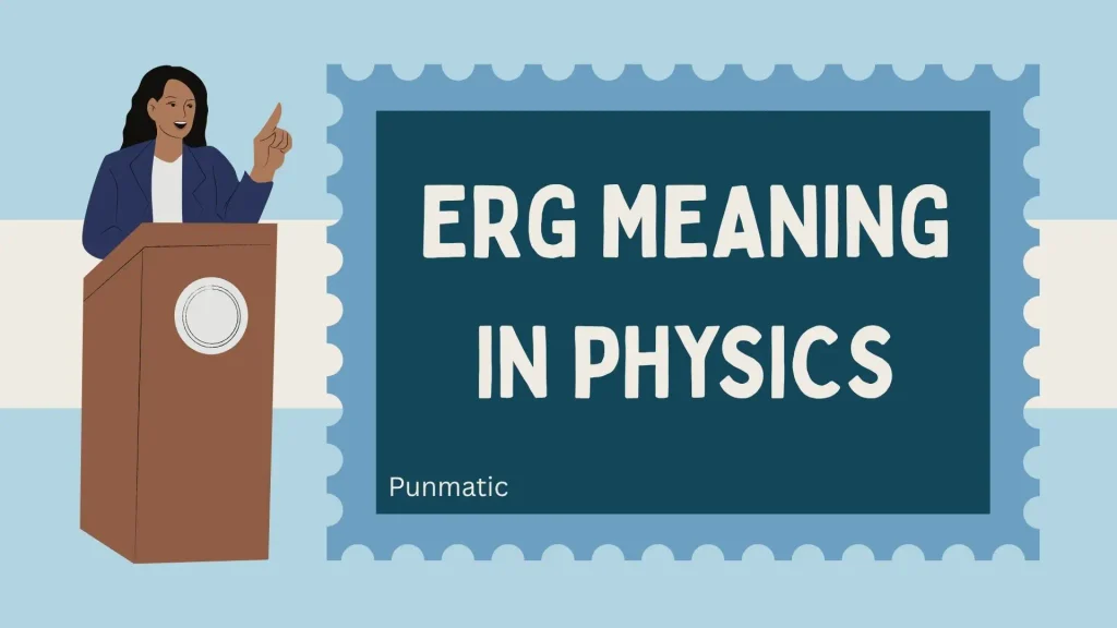 ERG Meaning in Physics